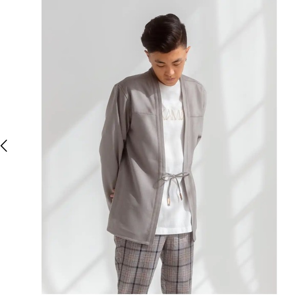 Noragi Jacket - AKASHI-KAMA Kimono Shirt - Picture 2 of 15